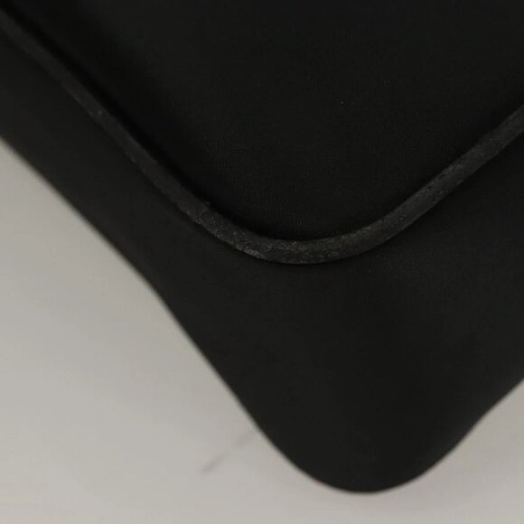 BURBERRY Clutch Bag Nylon Black Silver Auth bs27160 - Picture 6 of 16